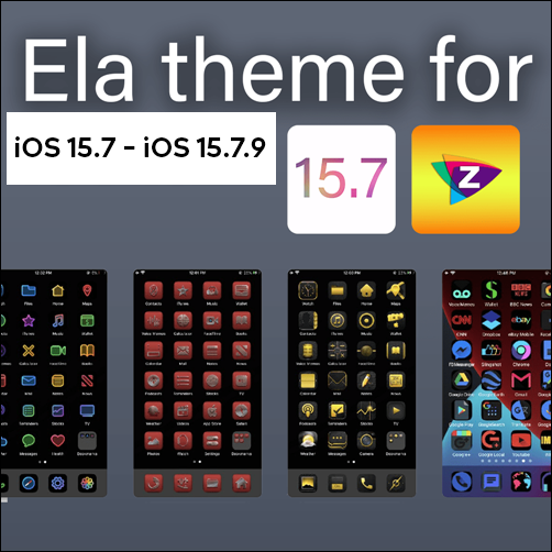 Ela theme for iOS 15.7 - iOS 15.7.9