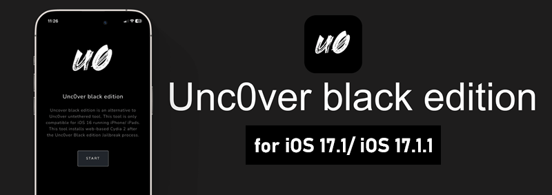 Unc0ver black edition for iOS 17.1/iOS 17.1.1