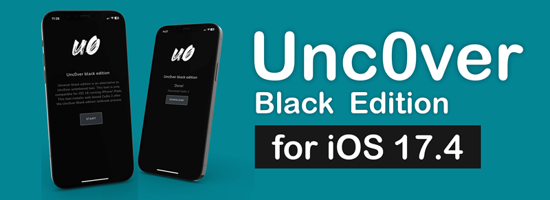 Unc0ver Black  Edition for iOS 17.4
