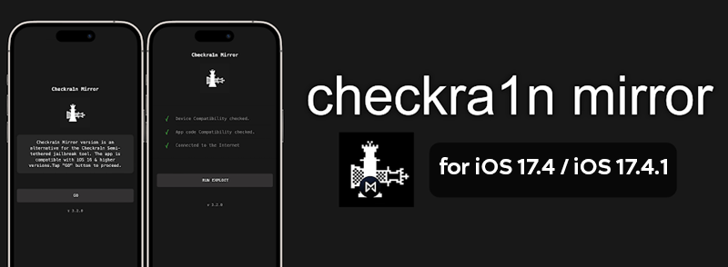 Checkra1n Mirror for iOS 17.4 / iOS 17.4.1