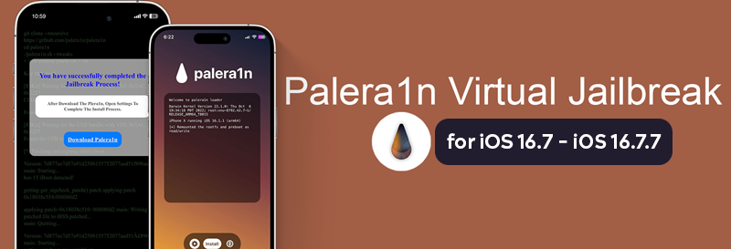 Palera1n Virtual Jailbreak for iOS 16.7 - iOS 16.7.7