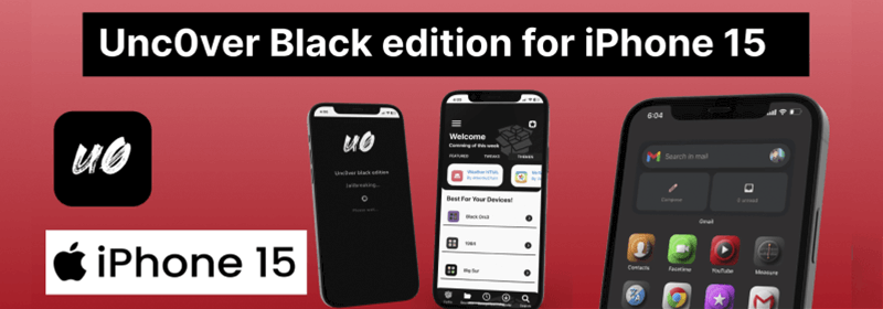 Unc0ver Black edition for iPhone 15
