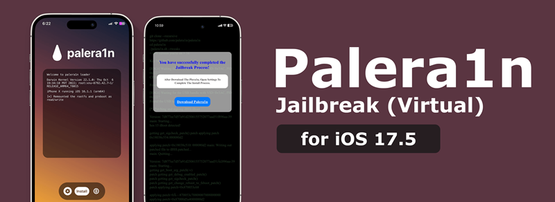 Palera1n Jailbreak (Virtual) for iOS 17.5 