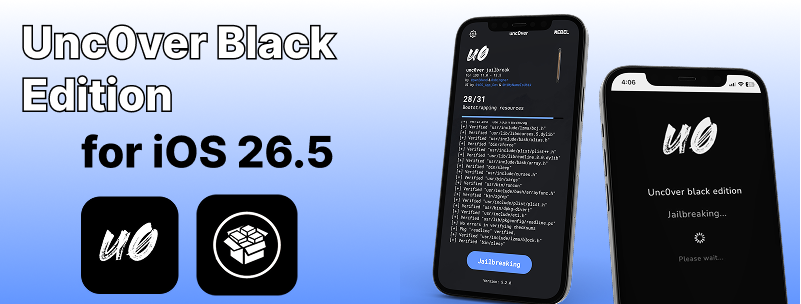 Unc0ver Black for iOS 26.5