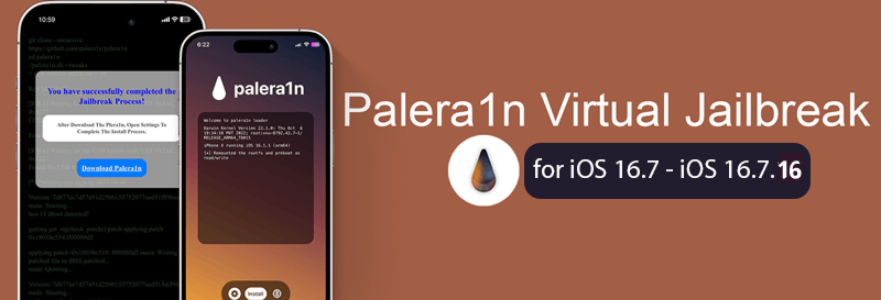 Palera1n virtual for iOS 16.7- iOS 16.7.16