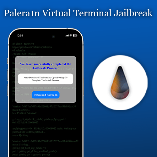 Palera1n Virtual Terminal Jailbreak