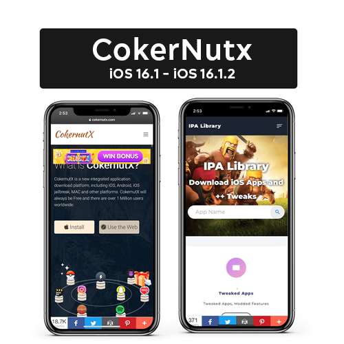 CokerNutx for iOS 16.1 - iOS 16.1.2