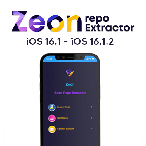 Zeon Repo Extractor for iOS 16.1 - iOS 16.1.2