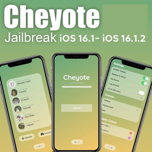 Cheyote  iOS 16.1 - iOS 16.1.2 virtual jailbreak