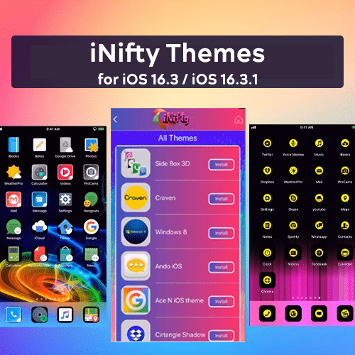 iNifty Themes for iOS 16.3 / iOS 16.3.1