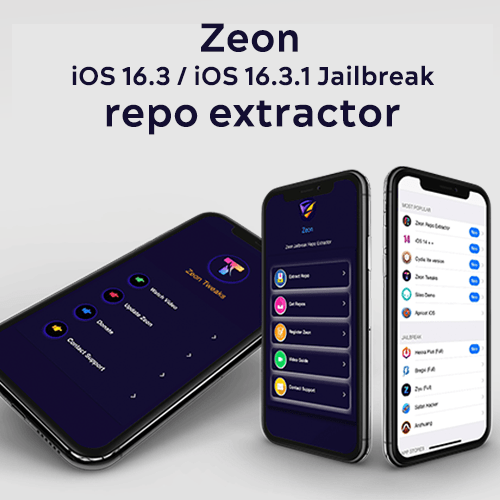 Zeon iOS 16.3 / iOS 16.3.1 Jailbreak repo extractor