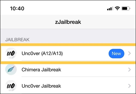 Uncover iOS 13.5 jailbreak 