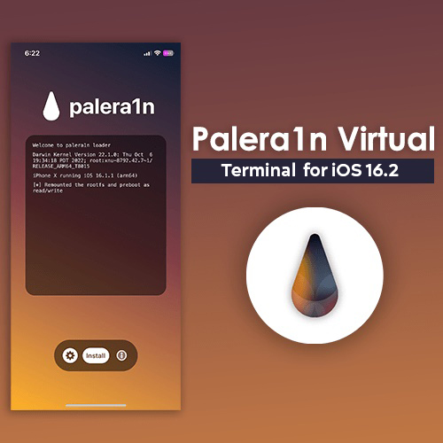 Palera1n Virtual terminal  for iOS 16.2