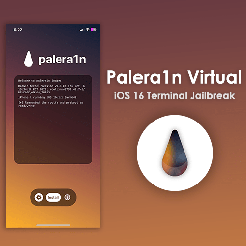 palera1n virtual iOS 16 terminal Jailbreak